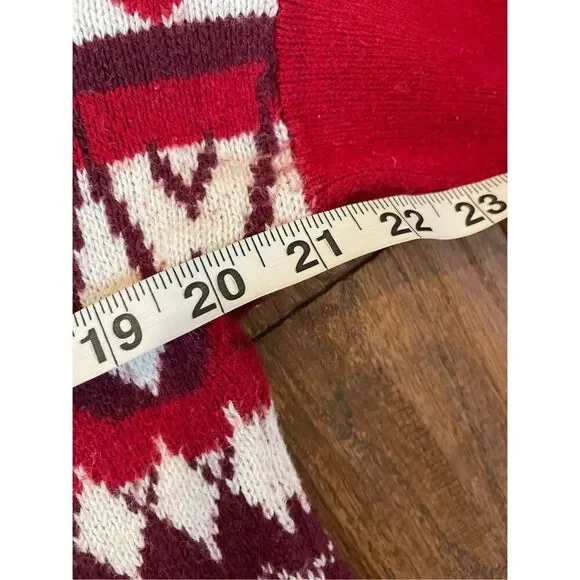 Eddie Bauer wool fairisle Cowlneck sweater m - Picture 9 of 9